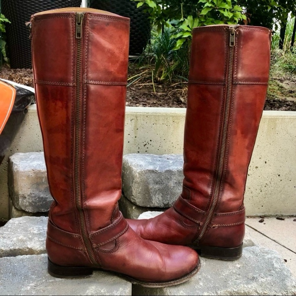 Frye Leather Knee-High Boots